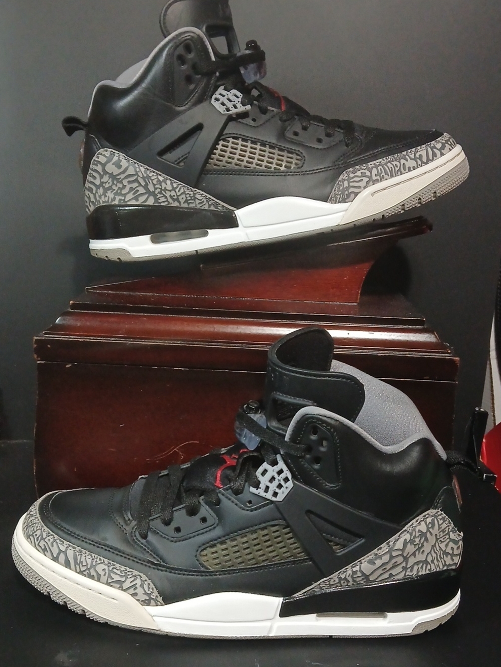 Air Jordan Spizike 'BLACK CEMENT' 2017  Mens Size-11  100%AUTHENTIC!